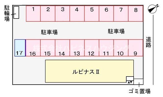 ルピナスⅡの区画図