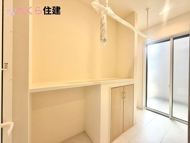 ブルーミングガーデン住吉町　3号棟の脱衣所|ランドリールーム完備！！
