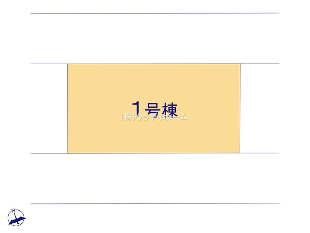 春日部市大枝　新築一戸建ての区画図