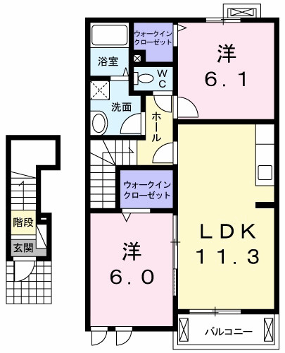 グラン・ジェルメ　Ⅱの間取り|間取図