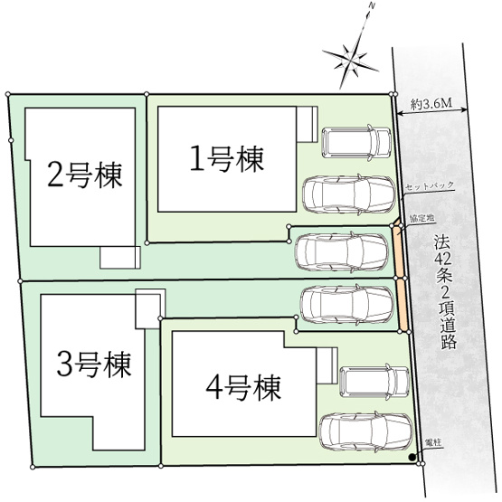 【区画図】 | ご家族様のプライベート空間が確保できる素敵な間取りです。また敷地ゆったりですので、おうち時間を楽しむのにもぴったりですね♪