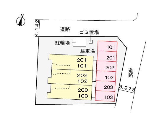 プリート・ボニータの区画図