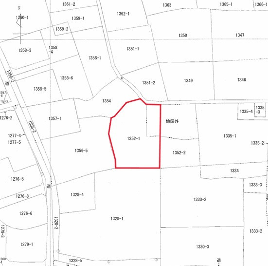 高崎市綿貫町売地(1区画)の土地図