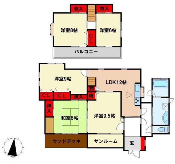 【間取り】 | 筑紫野市原田3丁目 戸建て