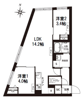 【間取り】 | レピュア旗の台レジデンス