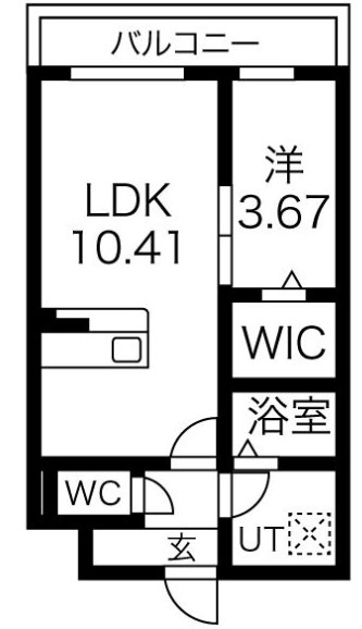 エスグランデ中崎町の間取り