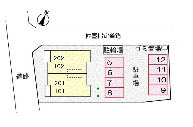 スプリングガーデンBの区画図
