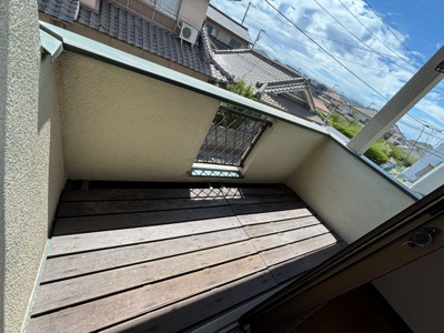【バルコニー】 | 柏原住宅 | 南西向き