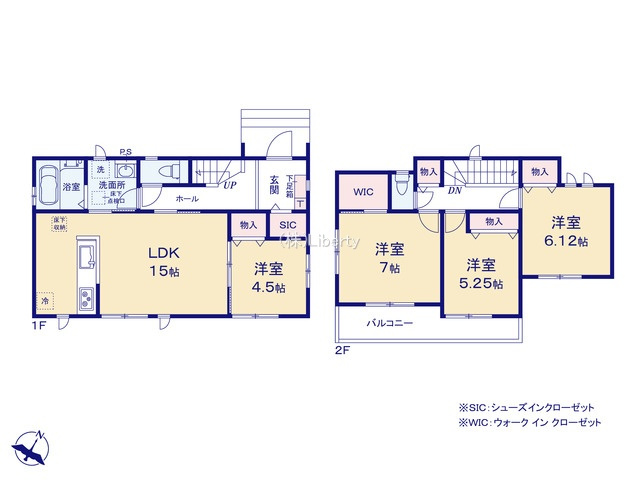 ひたちなか市足崎　新築戸建　D号棟の間取り