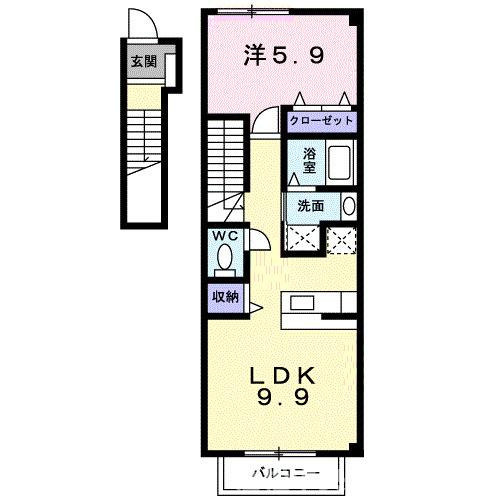 【間取り】 | コーポフォレストⅡ　Ａ