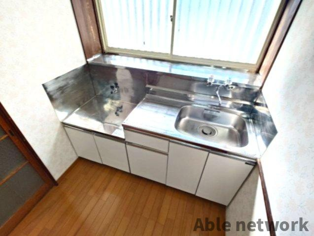 オオハシハイツＡ棟のキッチン|独立キッチン