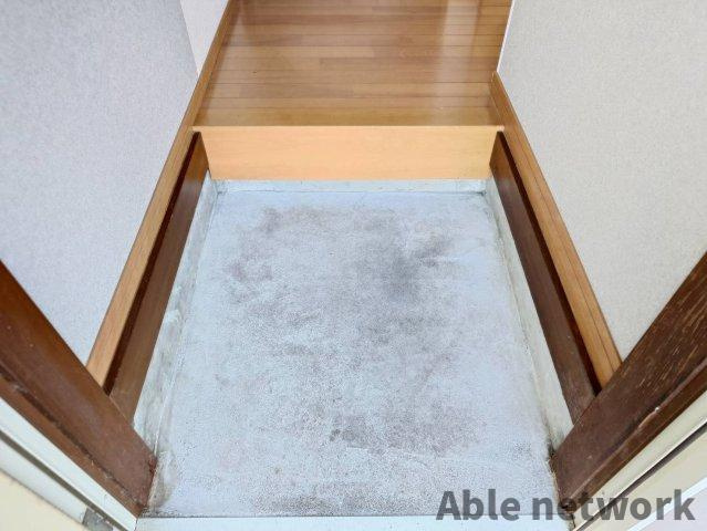 オオハシハイツＡ棟の玄関
