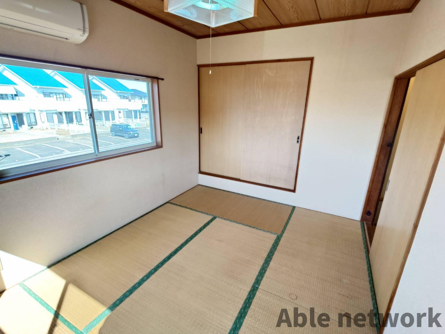 オオハシハイツＡ棟の和室|２Ｆ和室6帖