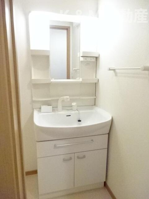 バージェ・リーオの洗面所|ゆったりとスペースのある洗面所