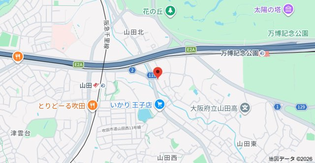 フォレナ山田東の地図