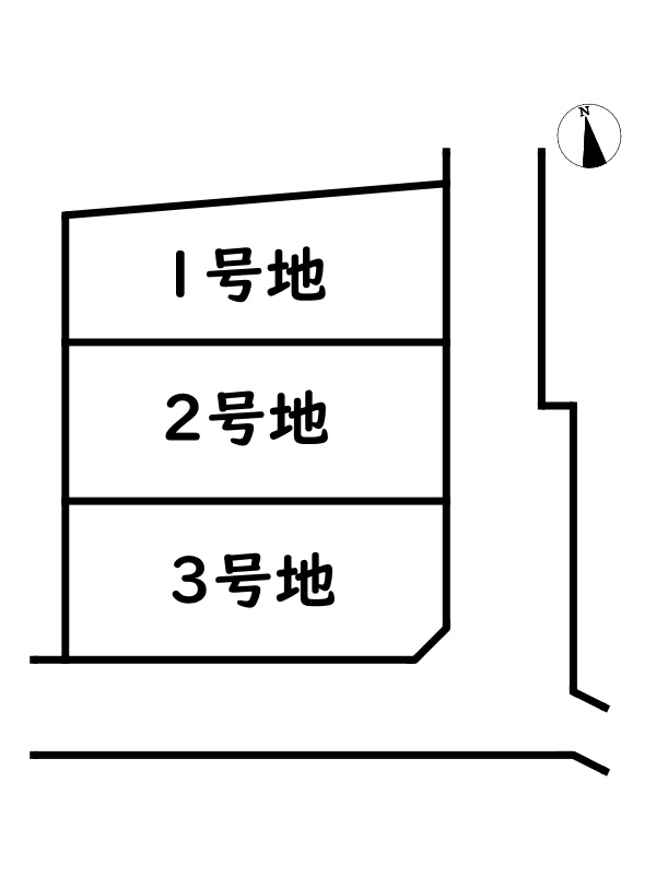 姫路市四郷町明田/売土地の区画図