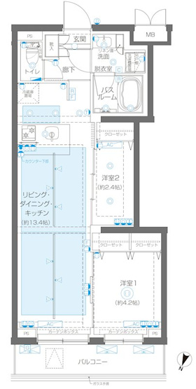 【間取り】 | ZOOM蒲田EAST