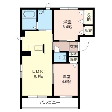 Ｅｌｅｇａｎｃｅ　Ｂの間取り