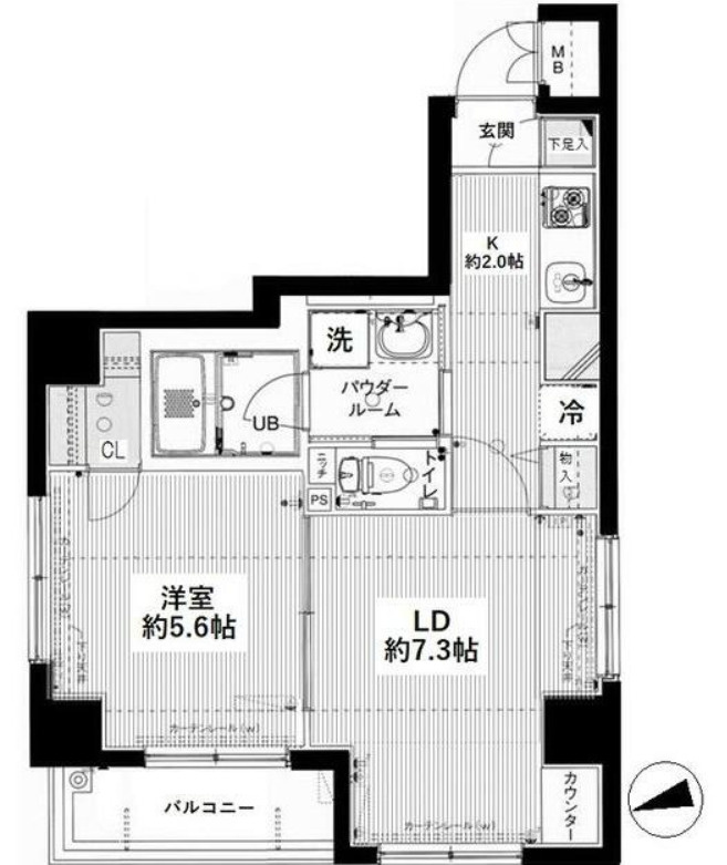 アセンションアイディ浅草の間取り