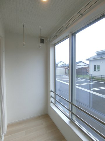セレストブルーのバルコニー