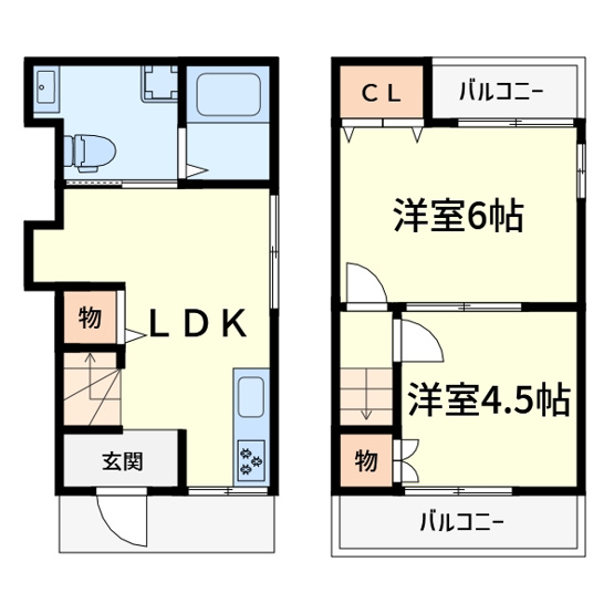 【間取り】 | 天川新町貸家