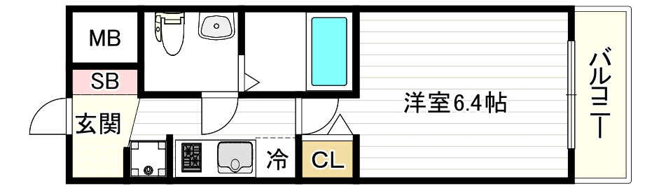 エグゼ大阪DOMECITYシエルの間取り