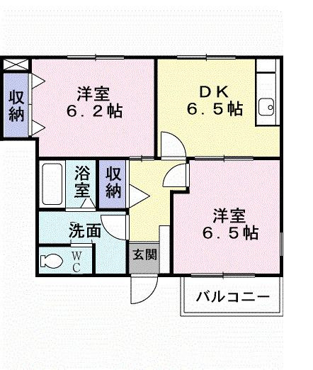 【間取り】 | ラ・フォンダ　Ｂ