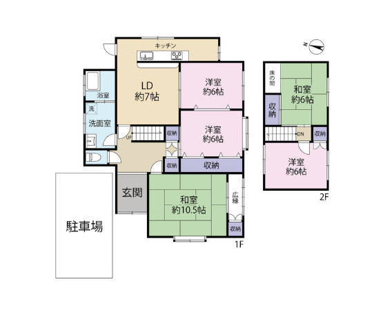 和泉市青葉台２丁目住宅の間取り