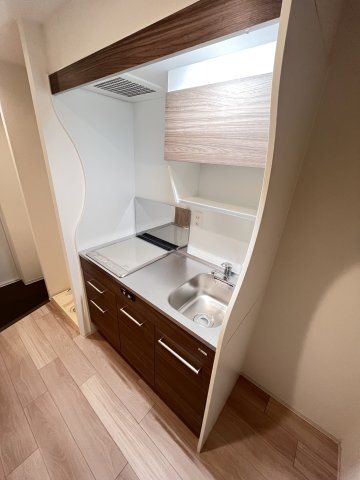 大阪市城東区放出西３丁目の賃貸マンションのキッチン