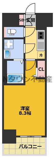 【間取り】 | ディアレイシャス名古屋太閤通Ⅳ | 間取りです。