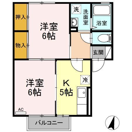 コスミオン201の間取り