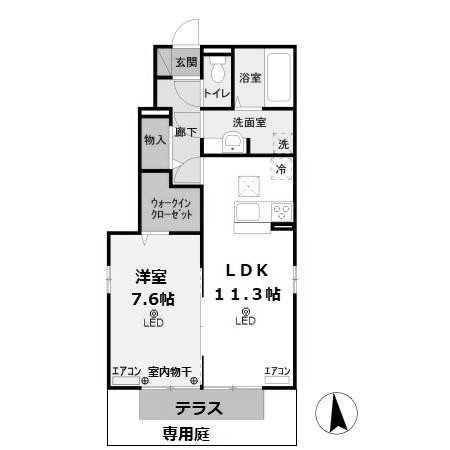 【間取り】 | フォンテーヌ　V