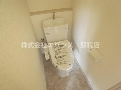 【トイレ】 | フラット矢作 | 落ち着いた色調のトイレです