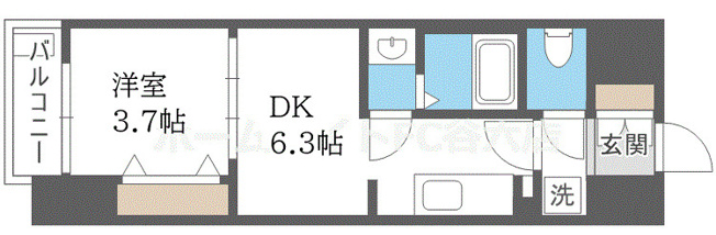 【間取り】 | Alivis九条 