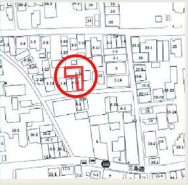 JR嵯峨嵐山駅徒歩8分／4LDK／駐車1台可の地図|JR嵯峨嵐山駅徒歩8分、嵐電嵯峨駅徒歩5分の交通便利な立地です。