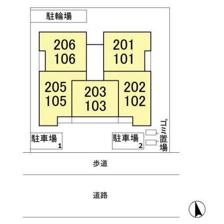 フィーカ アパルフェの区画図