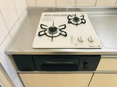 【キッチン】 | パラシオ明野 | 2口コンロ