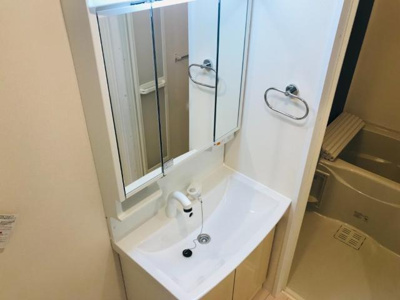 【洗面所】 | パラシオ明野 | 洗髪洗面化粧台