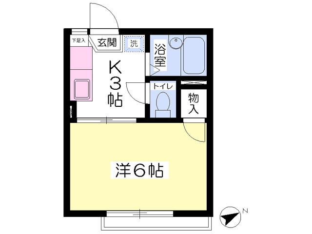 バス・トイレ別の使いやすい間取りです♪