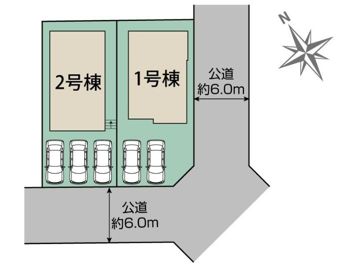 座間市立野台３丁目新築戸建て　2号棟の区画図|区画図「座間市立野台3丁目新築戸建て」