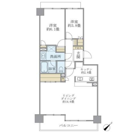 港区高輪１丁目のマンションの画像