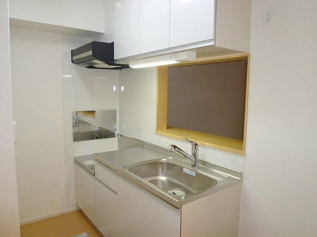 アンダンテのキッチン|コンパクトなキッチンで掃除もラクラク