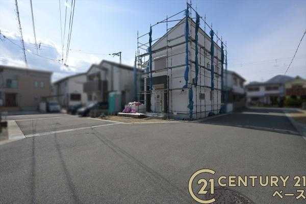 香芝市鎌田 ３号地 ／一戸建の前面道路含む現地写真|■現地撮影写真■緑豊かな気持ちの良い住環境！お気軽にお問い合わせください！