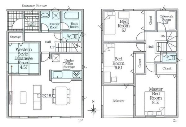 クレイドルガーデン杉本町 ３号棟 ／新築一戸建の間取り