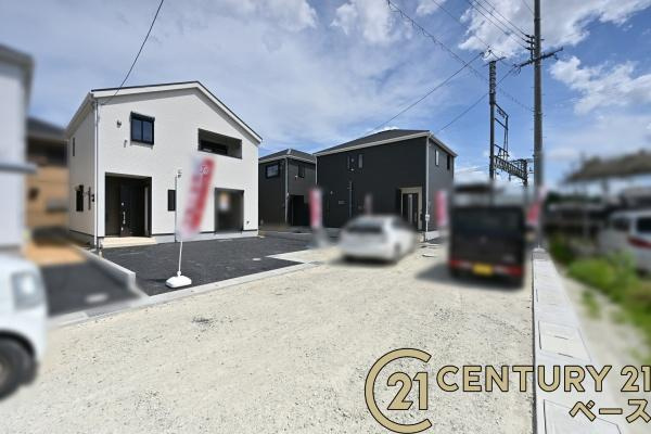 クレイドルガーデン杉本町 ４号棟 ／新築一戸建の前面道路含む現地写真|■現地撮影写真■ 前面道路は６ｍ以上と広くゆったりしています！