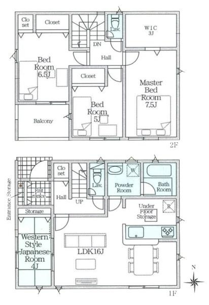 クレイドルガーデン杉本町 ４号棟 ／新築一戸建の間取り