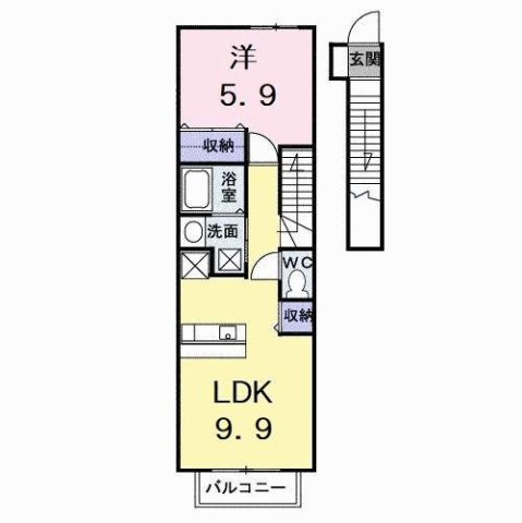 【間取り】 | プリムヴェールＢ