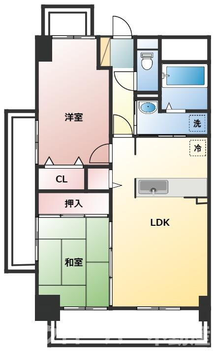 エスポワール辻Ⅲの間取り