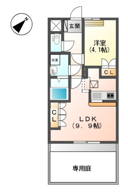 プランドールⅠの間取り