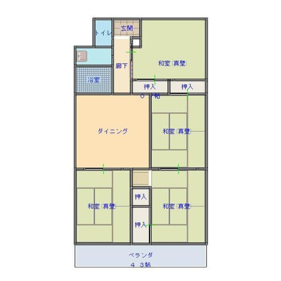 【間取り】 | コーニッシュ西中島(旧　西中島第二マンション)